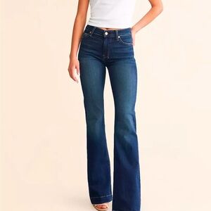 7 For All Mankind Blue Flare Jeans